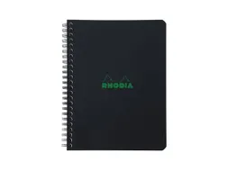 Notitieboek Rhodia Greenbook recycled A5+ lijn Soft Cover Zwart