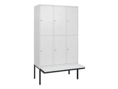 Dubbeldekse dekenkist,HxBxD 2120x1200x815mm,3x2vak.,vak B 400mm