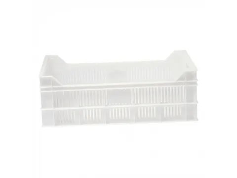 Denox Stapelbak open Kunststof Wit 60x40cm (bakerynorm)