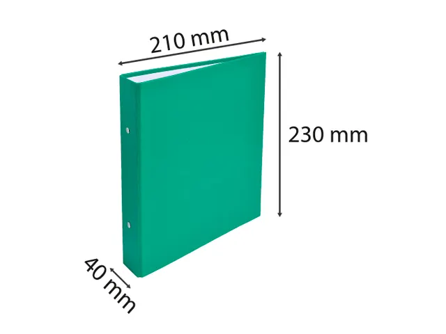 Ringmap PP A5 2R 30mm groen