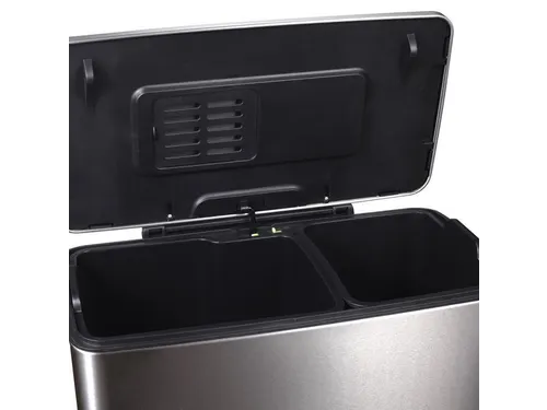 Pedaalemmer Afvalscheiding 46 Liter Mat Rvs