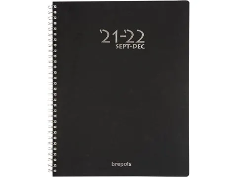 schoolagenda A4 Polyprop, zwart, 2026-2027