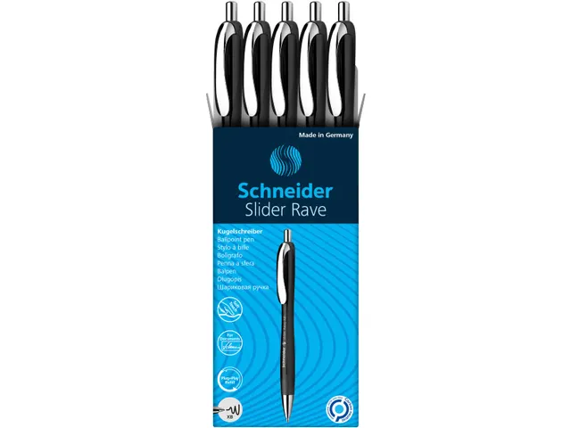 Balpen Slider Rave XB zwart