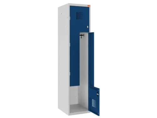 Z-garderobekast,HxBxD 1800x400x500mm,draaigrendel,romp RAL7035