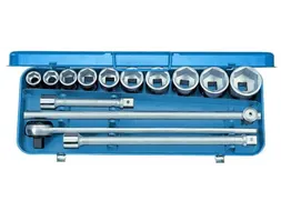 32 EMZ dopsleutelset 3/4 inch 14-delig zeskant 22-50mm