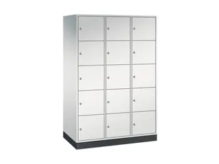 grootvolume-lockersysteem,RAL 7035,HxBxD 1950x1220x600mm,3x5vakken - 2