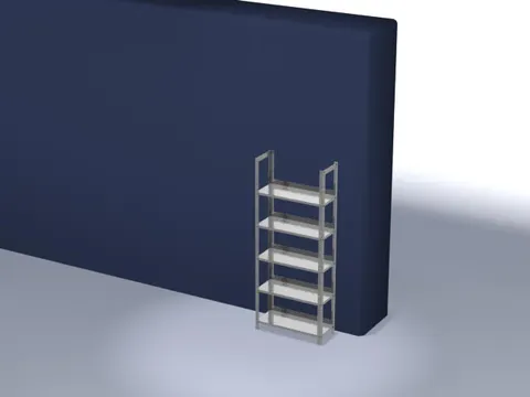 dossierstelling,grondveld,HxBxD 1850x750x300mm,vaklast 60kg