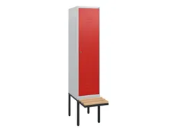 locker met bank,HxBxD 1950x400x815mm,1vak,vak B 400mm,cil.-slot