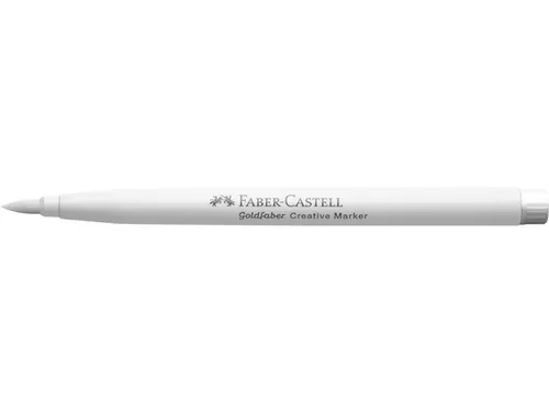 Marker creatief Faber-Castell Goldfaber brushpunt B white as snow (kle