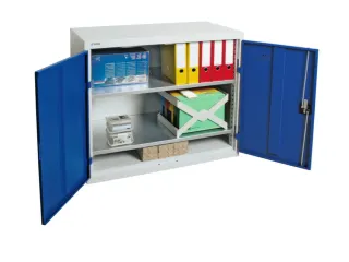 Kast Met Openslaande Deuren 900x1000x500mm 2legborden Staal - 1