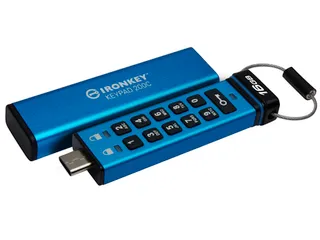 16GB USB-C IronKey Keypad 200C, FIPS 140-3 Lvl 3 (aangevraagd) AES-256 - 2