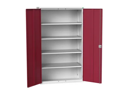 universele kast,HxBxD 2000x1300x550mm,4xStalen bodem,draaigrendelslot