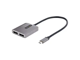 2-Port USB-C MST Hub - USB Type-C naar 2x DisplayPort 4K - 1
