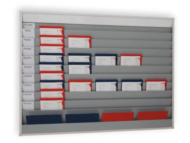 Werkplaats-/Opdrachtplanner Kunststof Profiel 918x1575mm 6 Rijen