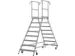escalier mobile,roulant,estrade H 1,95m,2x8marches a. revêtement R13