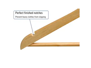 9453470 Kledinghanger MAULmira hout 20 stuks 44.5x1.2x23cm bruin - 4
