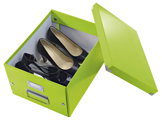 Opbergbox WOW Click & Store 281x200x370mm groen 85% gerecycled karton