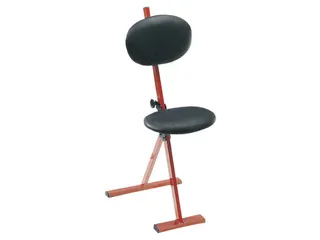 Stahulp 550-900mm Zitting/Onderstel Skai Zwart Rood Staal Inklapbaar - 1
