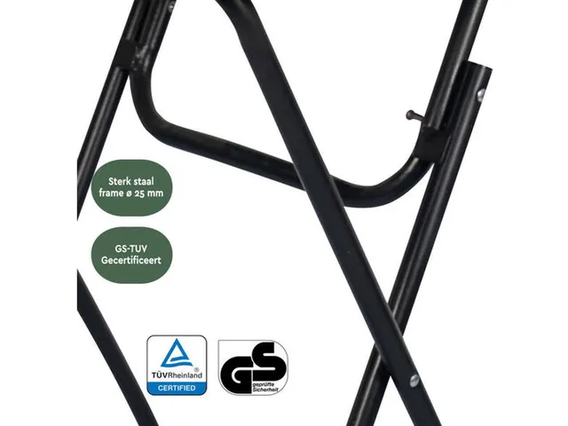 Statafel Inklapbaar BT100 Zwart 80cm