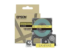 C53S672104 Epson 12mm geel grijs LK4YAS kleur lettertape 8m