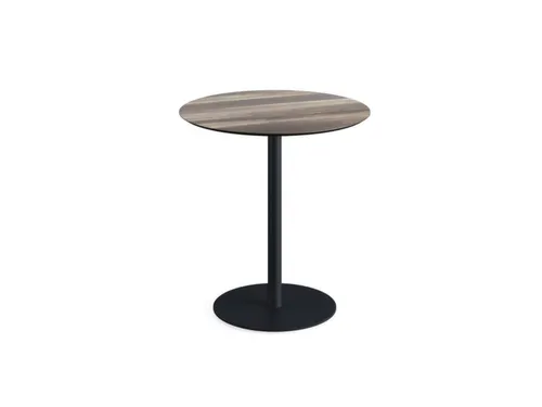 bistrotafel,HxØ 730x700mm,rond,schotelvoet zwart
