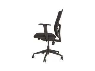 Bureaustoel serie 250 NEN-EN 1335 Zwart Mesh en Zwart voetkruis - 4