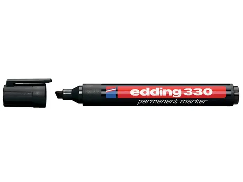 Viltstift Edding 330 Schuin Zwart 1-5mm