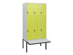 Dubbeldekse dekenkist,HxBxD 1950x900x815mm,3x2vak.,vak B 300mm