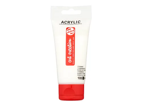 Acrylverf Talens Art Creation 105 titaanwit tube à 75ml