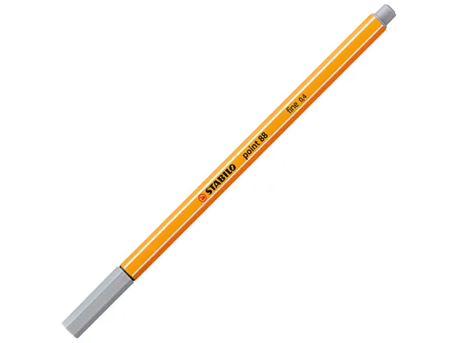 Fineliner STABILO point 88/95 fijn middelkoud grijs