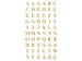 letteretiket Z-design Home pakje a 2 vel goud