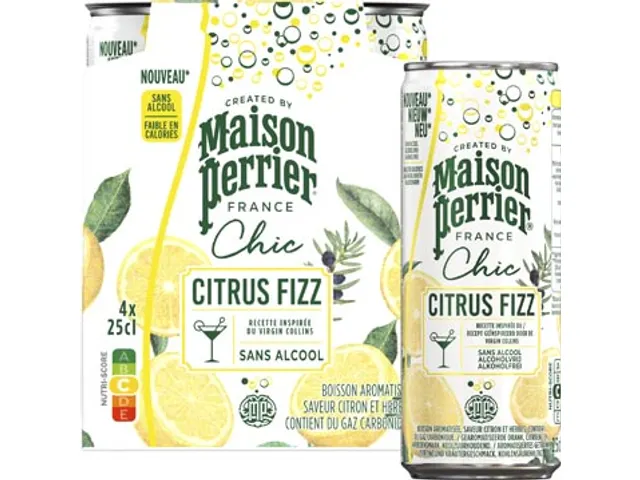 Mocktail Citrus Fizz Blik 25 CL Pak 4 Stuks