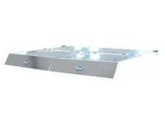 2-Dlg. Klapdeksel,Staal,V. Mini-Kiepbak 2,1M³,Verzinkt