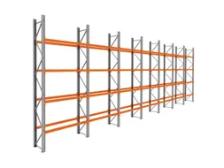 palletstelling,basis+6xaanbouw,HxBxD 4620x13575x750mm,vakl. 3000kg