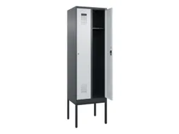 locker,HxBxD 2120x600x500mm,2vak,vak B 300mm,cil.-slot,voetonderstel