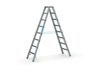 veiligheidsladder,beide zijden,2x8treden m. R13-laag,balk L 2,27m - 2