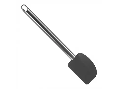 Kisag Pannenlikker 30cm siliconen Zwart met RVS handvat