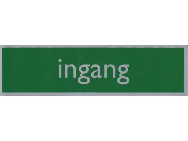 Infobord pictogram ingang 165x44mm