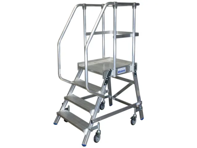 DiscountOffice Bordesladder Aluminium Bordes H 0.95m 4treden Incl. Bordes