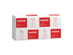 Handdoek Katrin z-vouw 2-laags 240x240mm 25x160 vel wit 61570