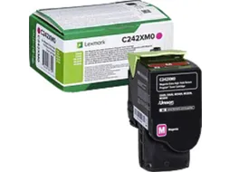Tonercartridge Lexmark C242XM0 rood
