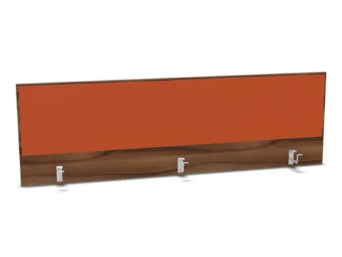 opzetpaneel bureau aanbouw achter NP-tiepolo nut BN3012-oranje 1800mm