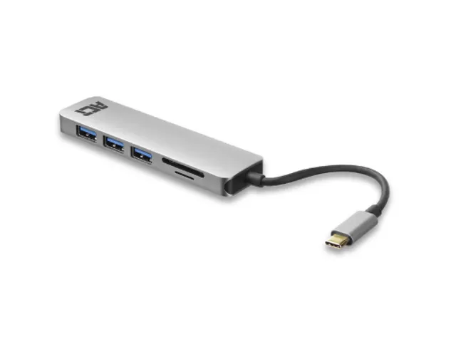 USB-C Hub 3.0 3x USB-A Cardreader PD
