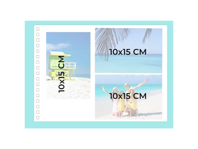 Fotoalb spir 50p.zwr t 32x22cm PALMA rood