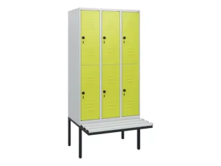 Dubbeldekse dekenkist,HxBxD 1950x900x815mm,3x2vak.,vak B 300mm - 1