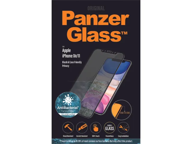 PanzerGlass Privacy Screen Protector iPhone 11 | XR | Edge-to-Edge,