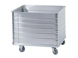 aluminium bakwagen,laadvl. LxB 1000x640mm,415l,HxLxB 855x1050x690mm