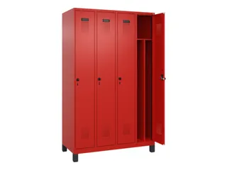 locker voor scheiding van kleding,HxBxD 1950x1200x500mm,4vak - 1