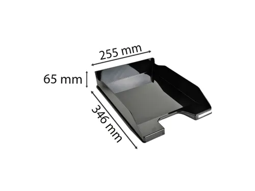 Brievenbak COMBO MIDI zwart glossy
