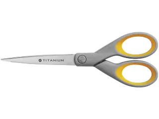 Kantoorschaar Westcott 180mm met softgrip titanium - 1